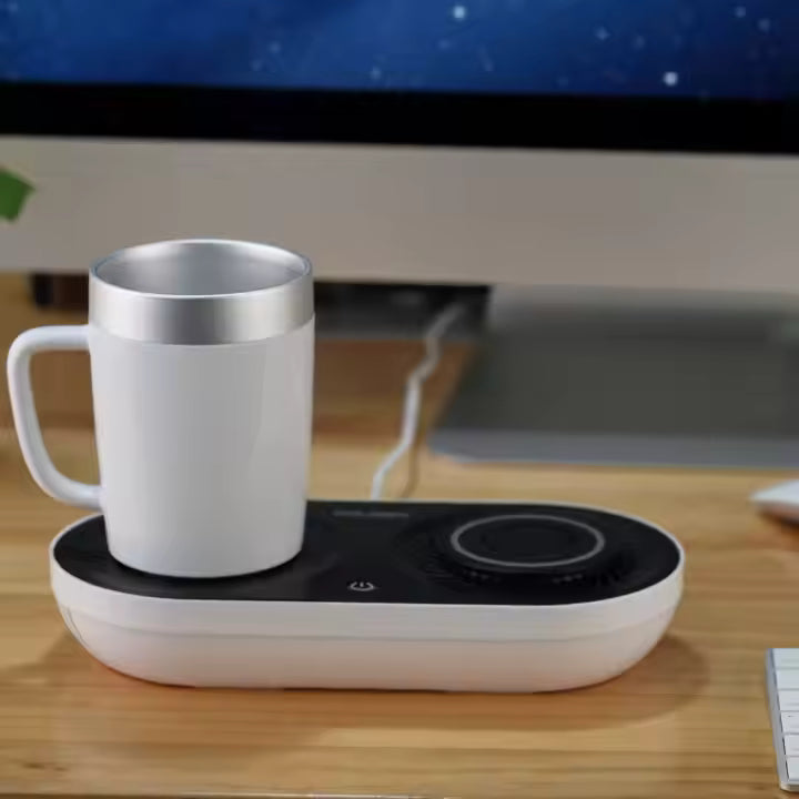 Taza Inteligente 3 en 1 - Mantén tu bebida perfecta y carga tu móvil sin estrés