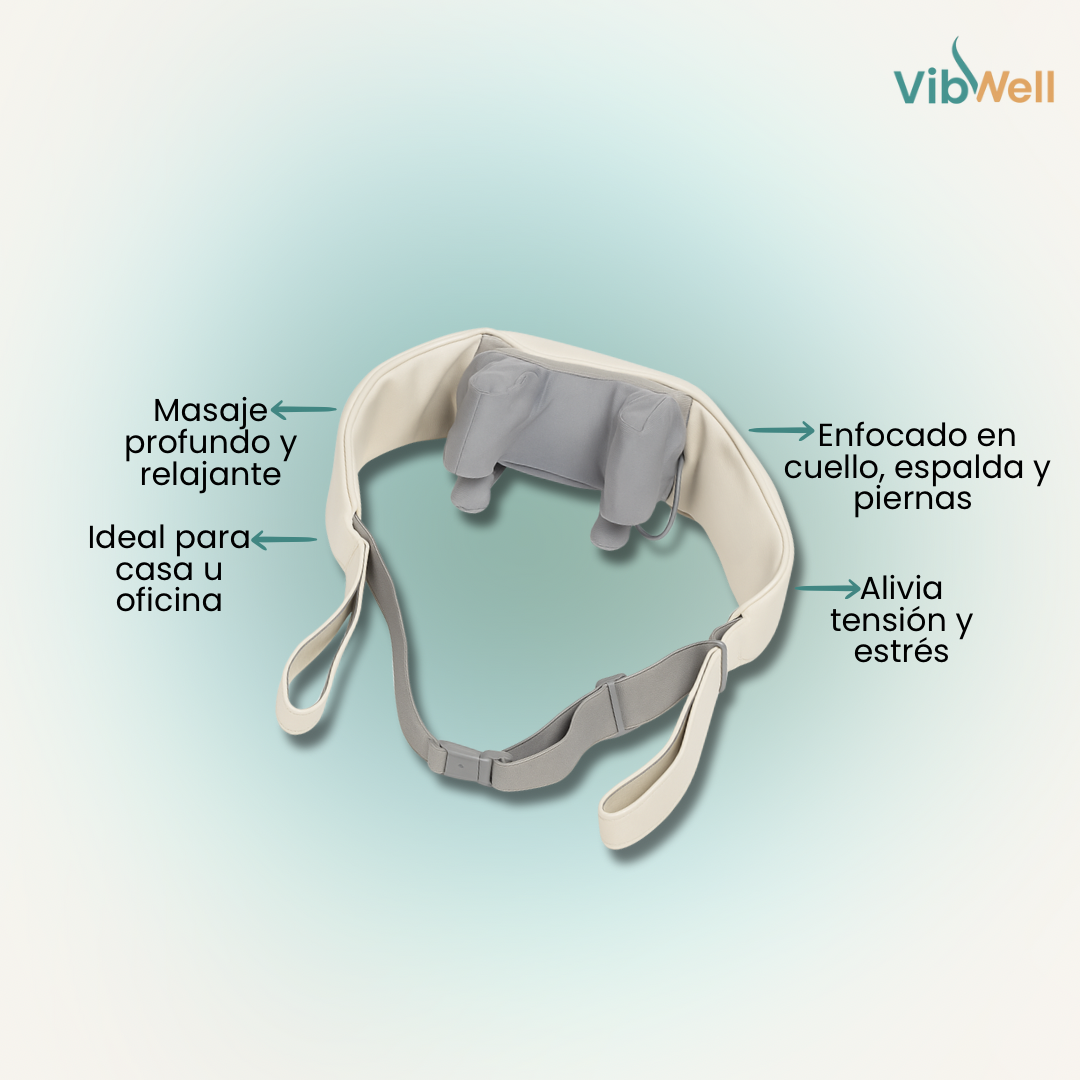 Masajeador Cervical y de Espalda con Calor - Tu alivio diario al estrés muscular