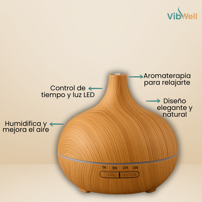 Humidificador Difusor de Aromas Serenity - Relajación y Bienestar en Casa