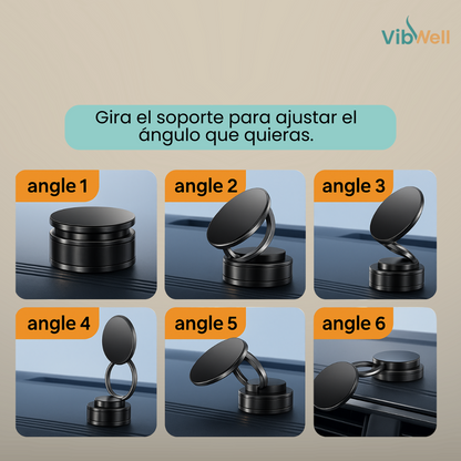 Soporte Magnético giratorio - Mantén tu móvil siempre seguro y a la vista