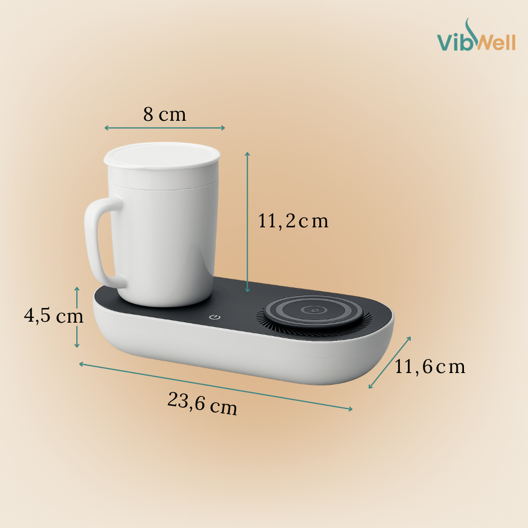 Taza Inteligente 3 en 1 - Mantén tu bebida perfecta y carga tu móvil sin estrés