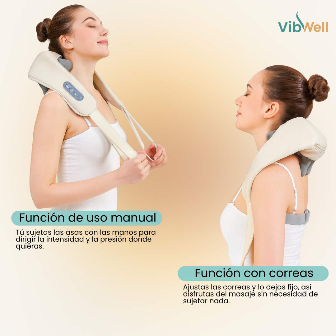 Masajeador Cervical y de Espalda con Calor - Tu alivio diario al estrés muscular