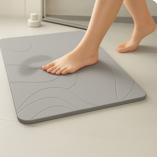 Alfombrilla de Baño Antideslizante de Secado Rápido - Piso siempre seco y seguro