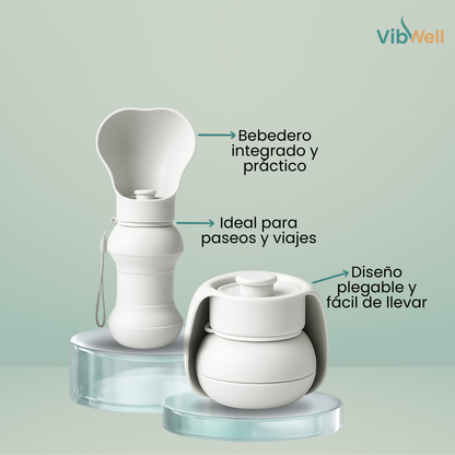 Botella Plegable Antiderrames para Perros