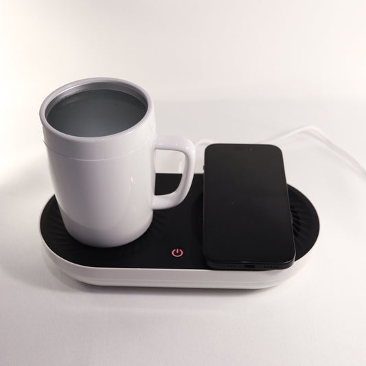 Taza Inteligente 3 en 1 - Mantén tu bebida perfecta y carga tu móvil sin estrés