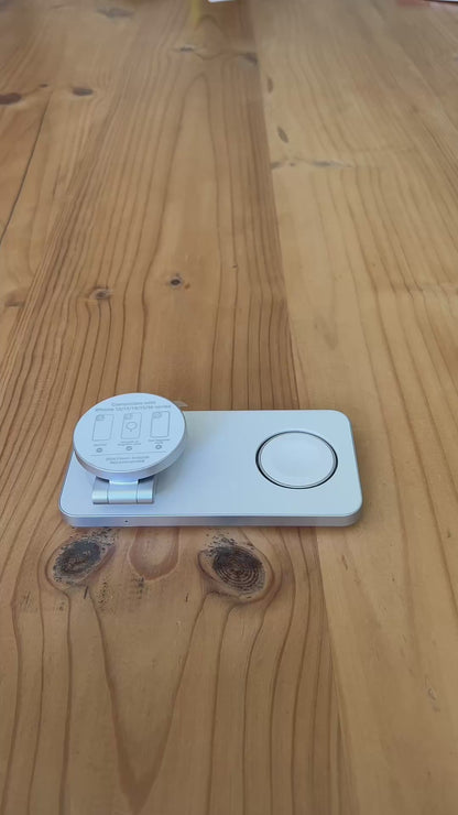 Cargador 3 en 1 Plegable - Ordena tu espacio y carga sin enredos